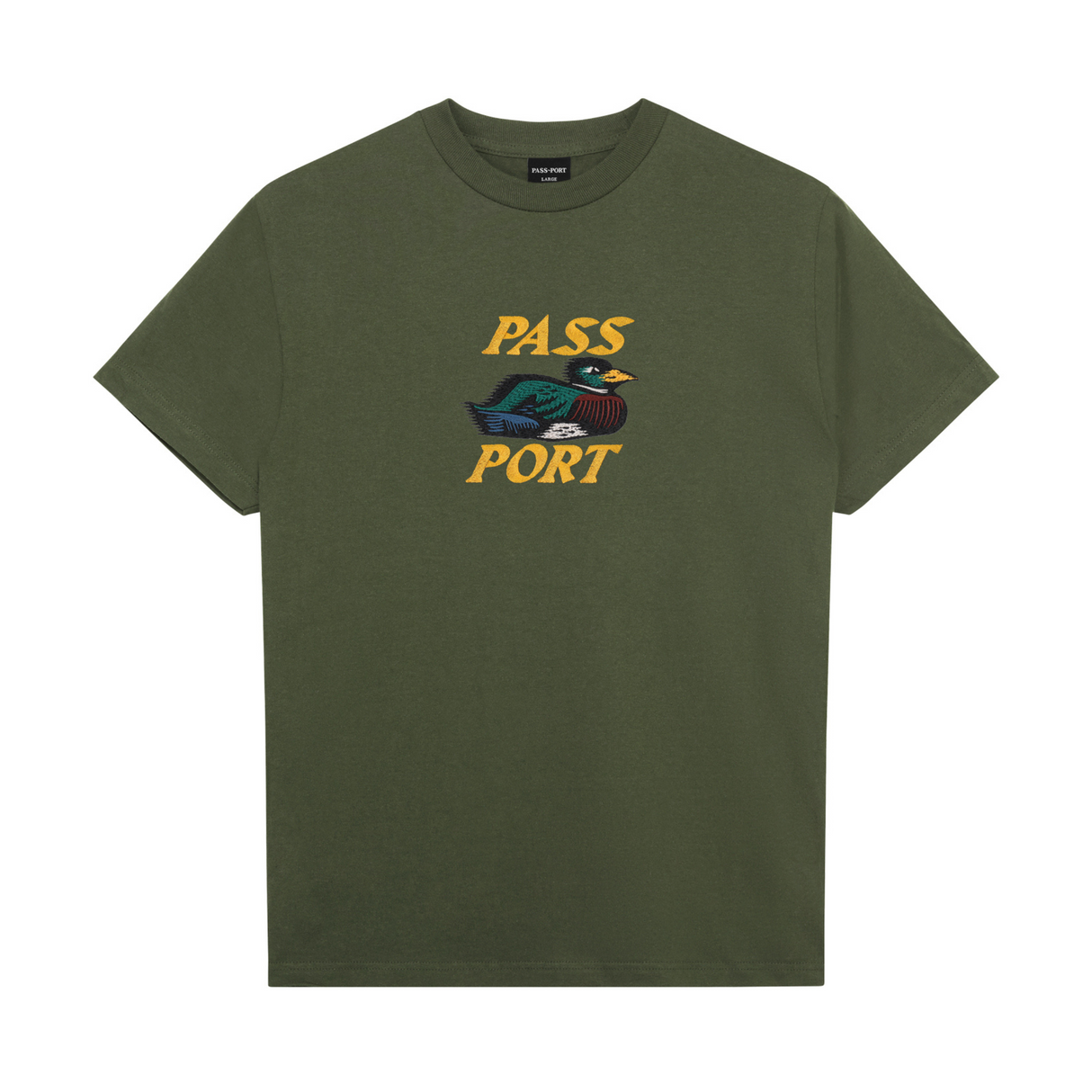 Pass Port Fast Duck T-Shirt - Olive