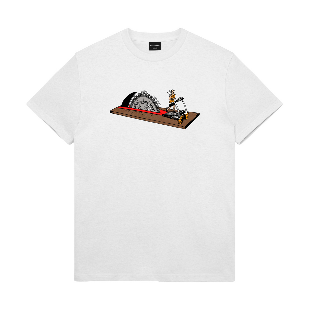 Pass Port Keep Running T-Shirt - White