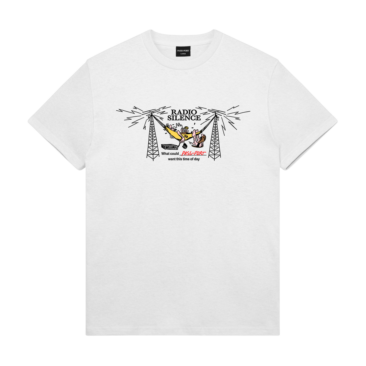 Pass Port Radio Silence T-Shirt - White