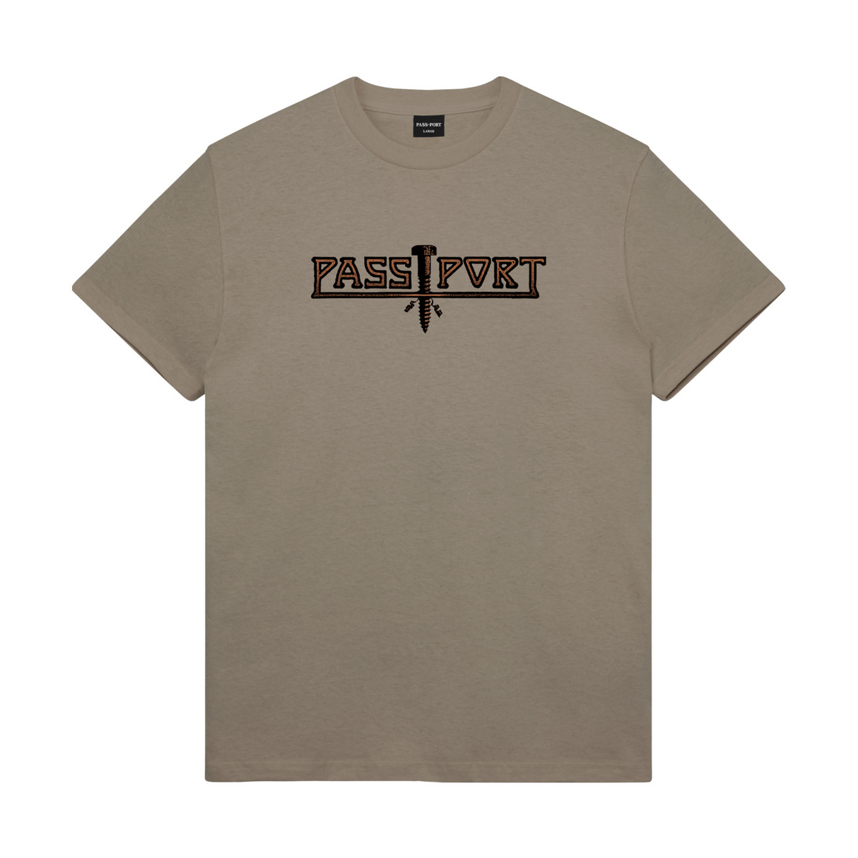 Pass Port Screwed T-Shirt - Khaki