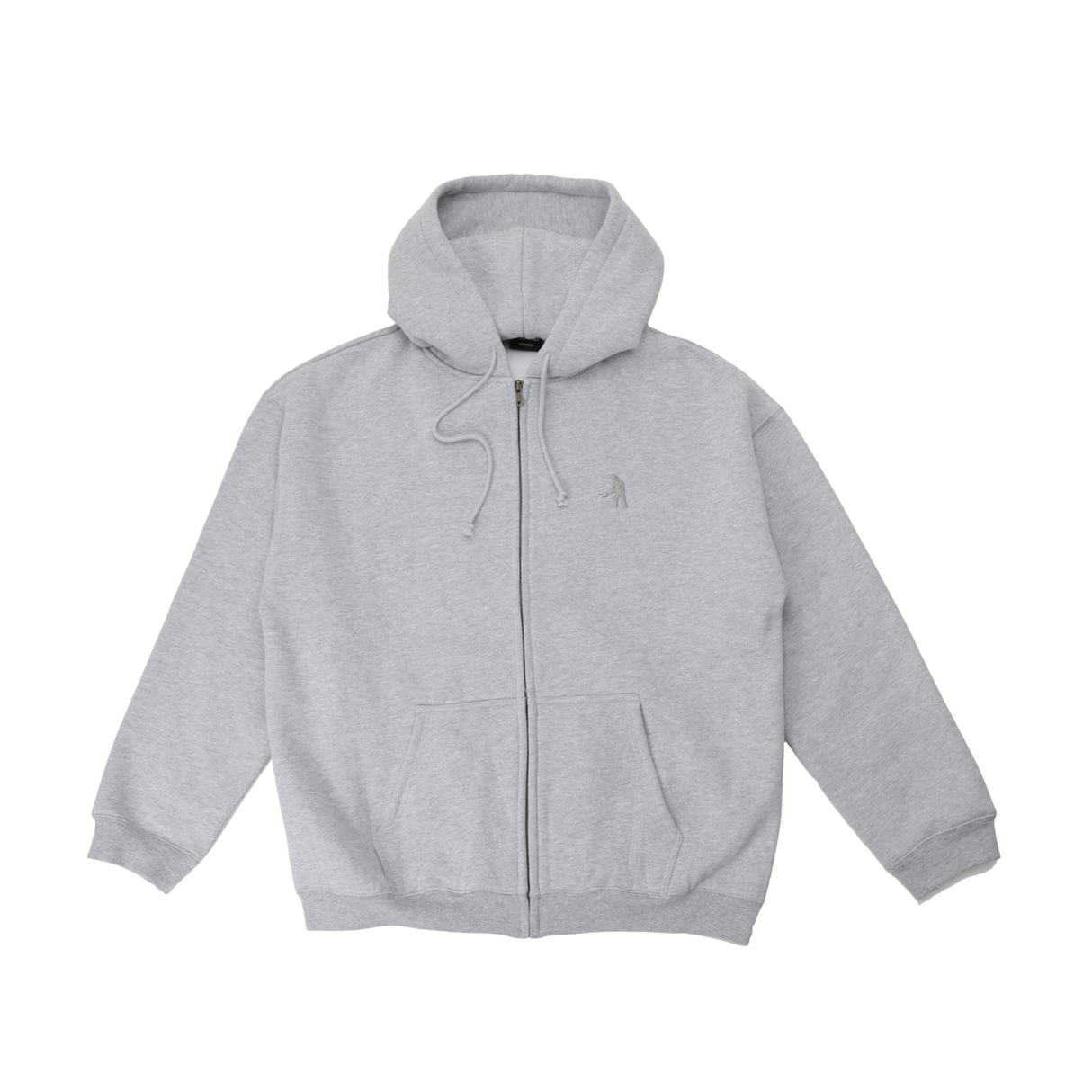 Pass Port Solid Workers Zip Hoodie - Ash