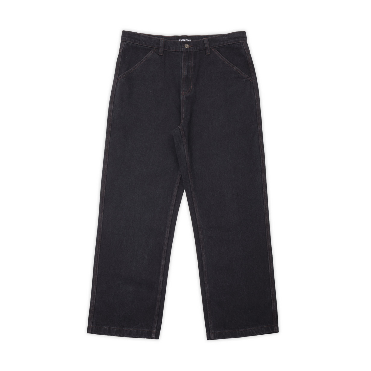 Pass Port Workers Club Denim Jeans - Washed Black