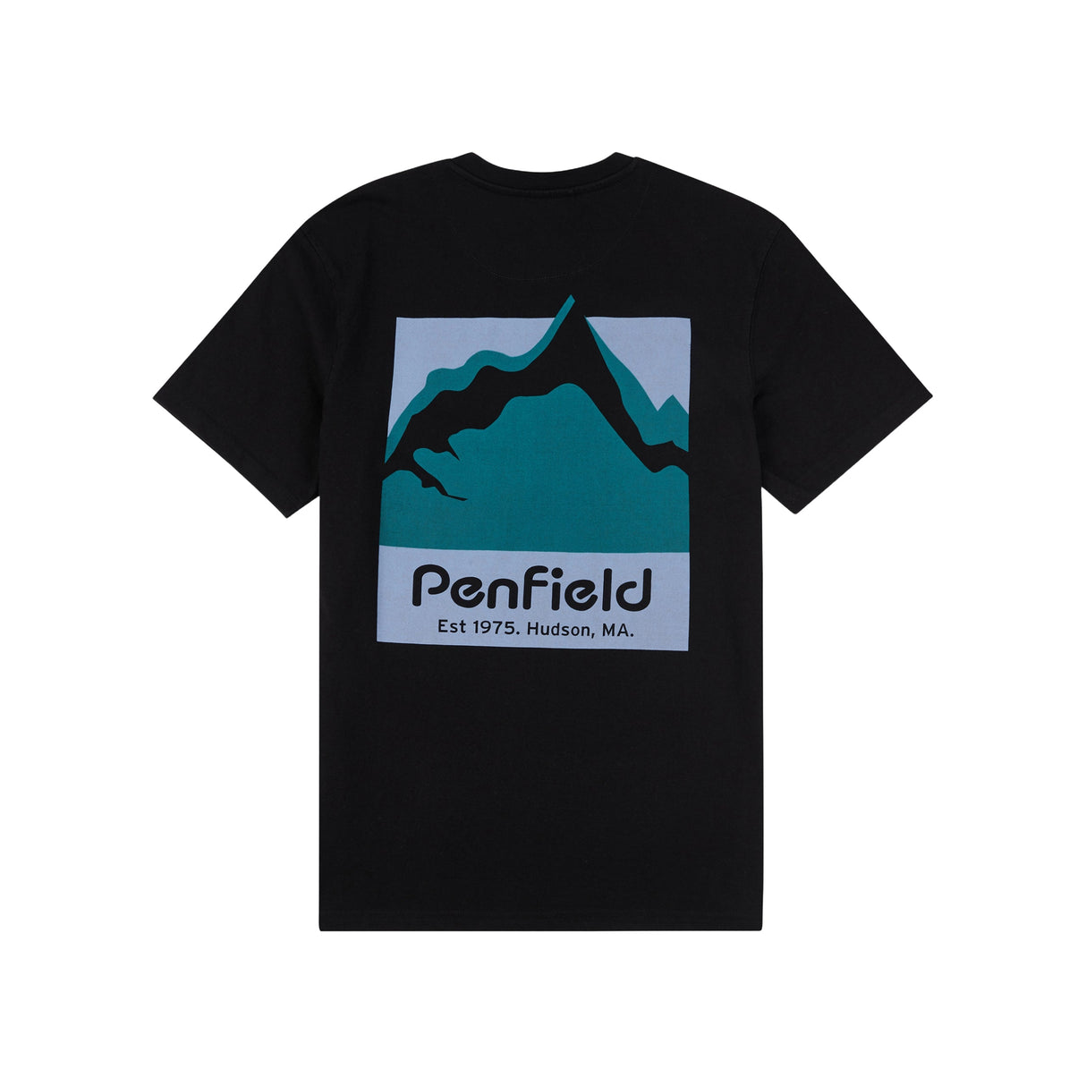 Penfield Mountain Scene Back Graphic T-Shirt - Black