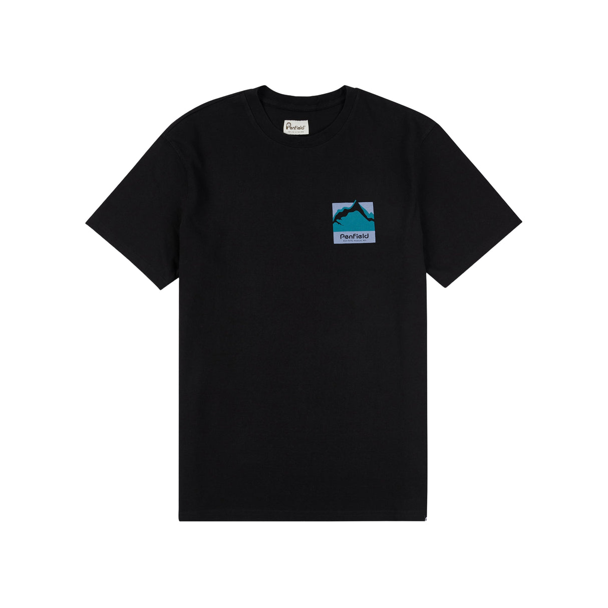 Penfield Mountain Scene Back Graphic T-Shirt - Black