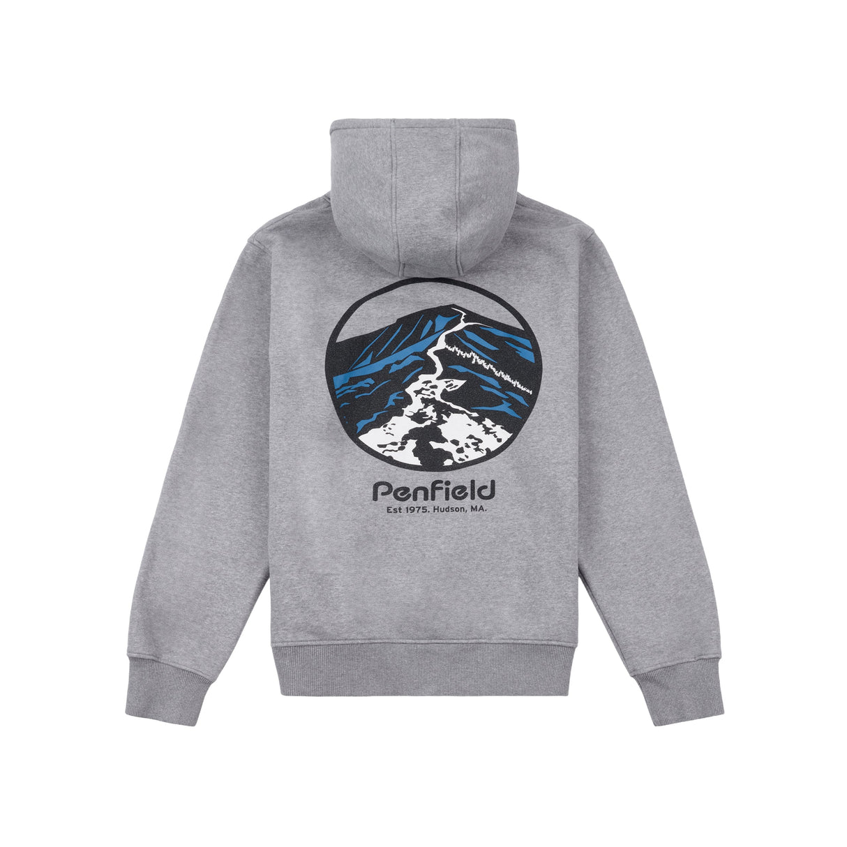 Penfield Ridge Trail Back Graphic Hoodie - Grey Heather