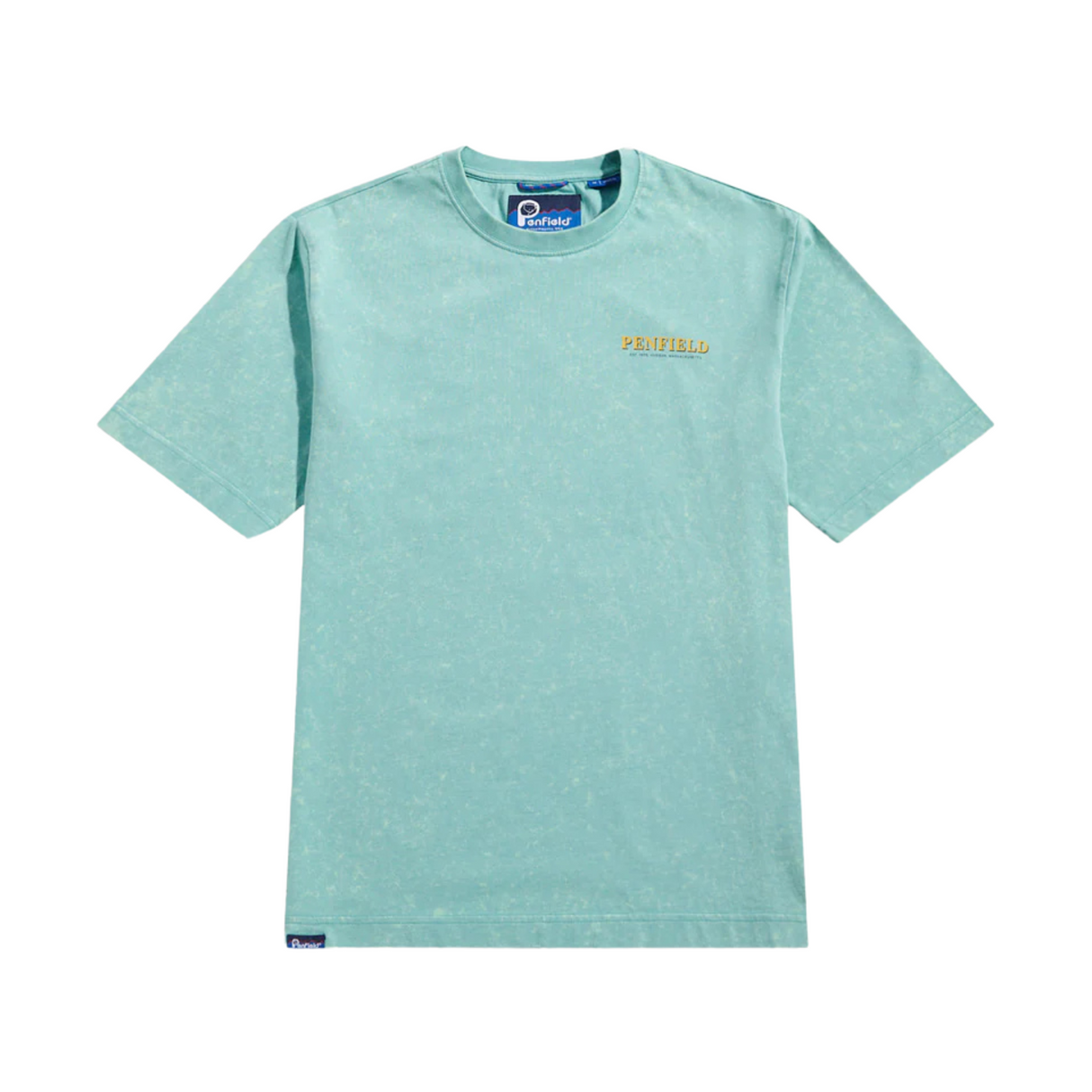 Penfield Whale Scene T-Shirt - Dusty Turquoise