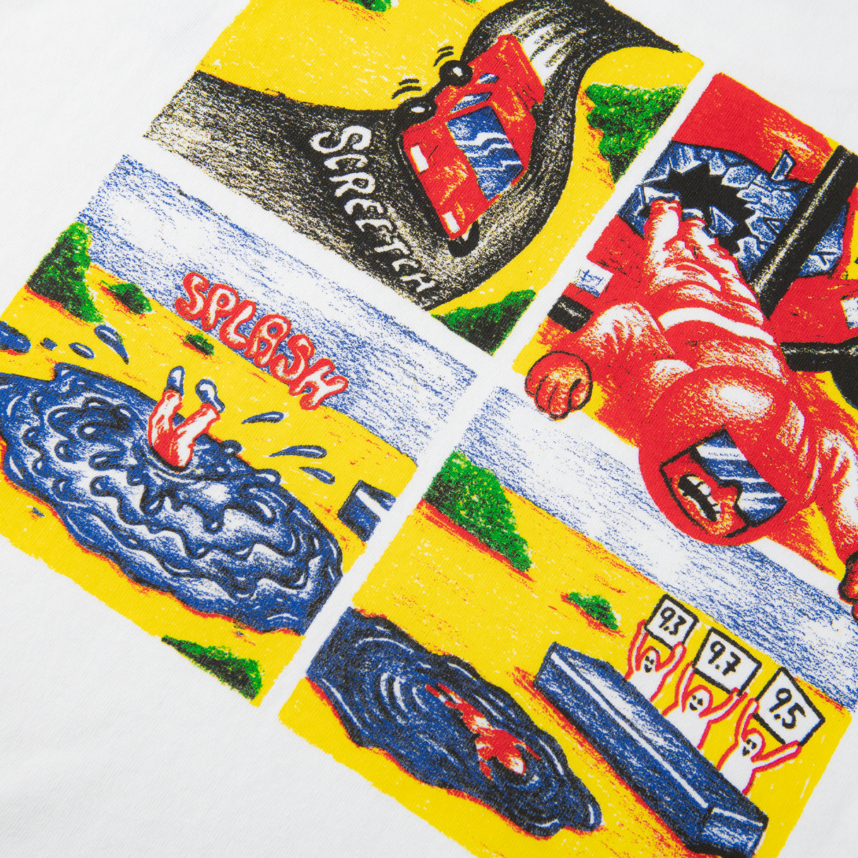 Polar Skate Co. Crash T-Shirt – White