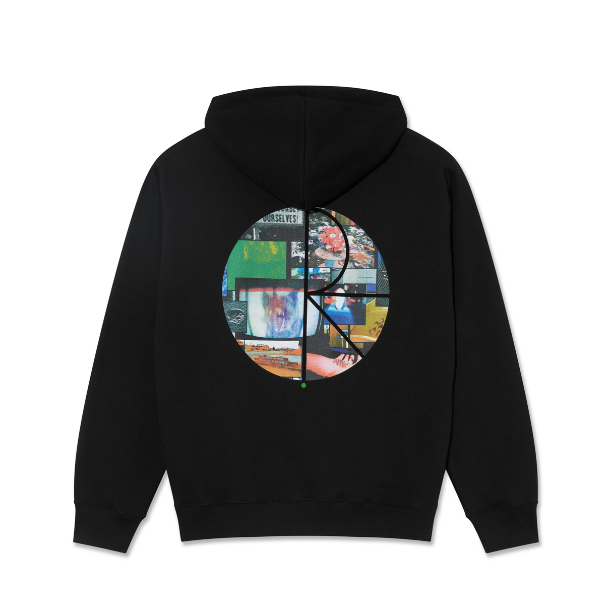 Polar Skate Co. Dave Fill Logo Ourselves Collage Hoodie - Black