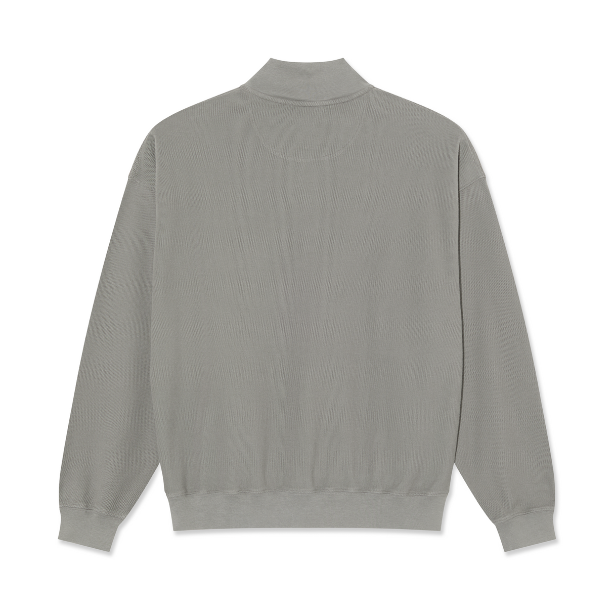 Polar Skate Co. Half Zip Pique Shirt - Grey