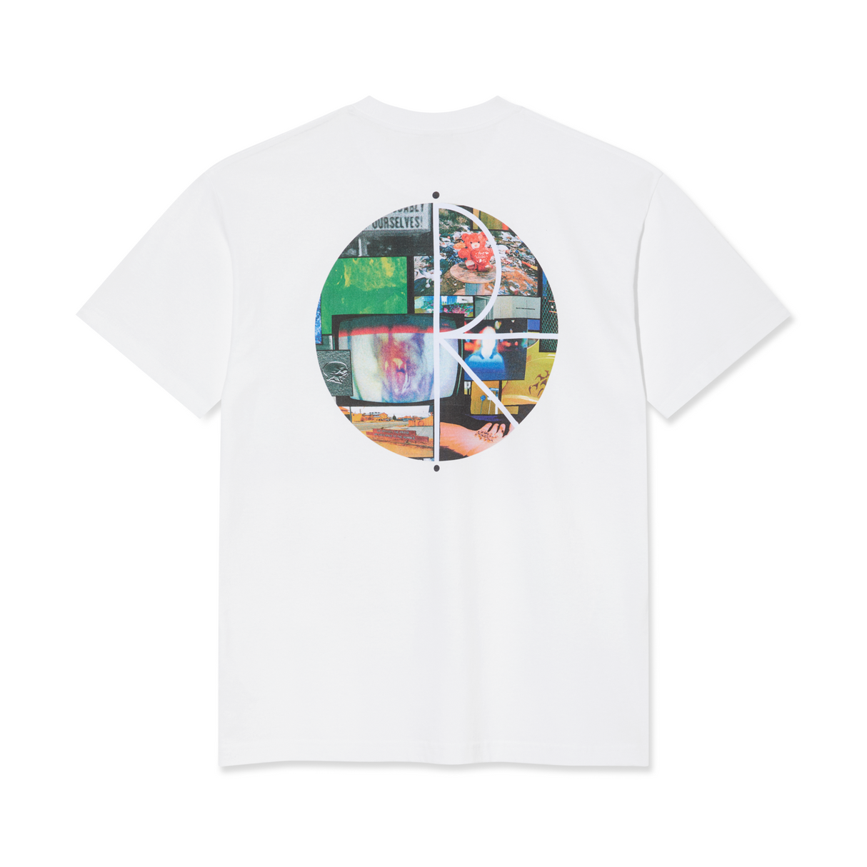 Polar Skate Co. Ourselves Collage Fill Logo T-Shirt – White
