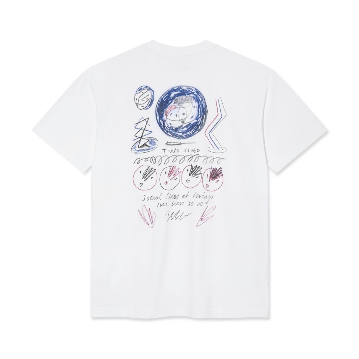 Polar Skate Co. Social Side T-Shirt – White