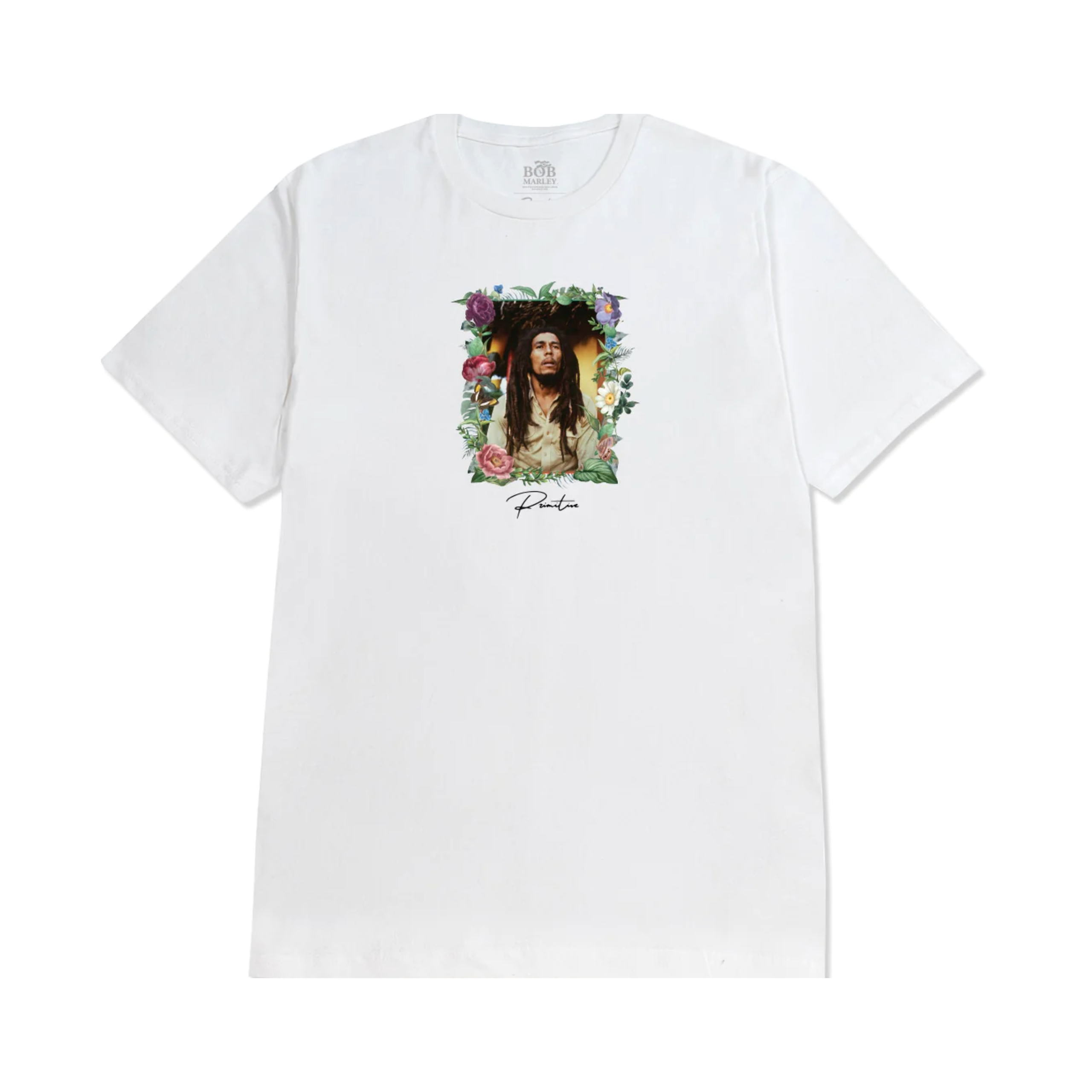 Primitive x Bob Marley Everlasting T Shirt White exclusive at