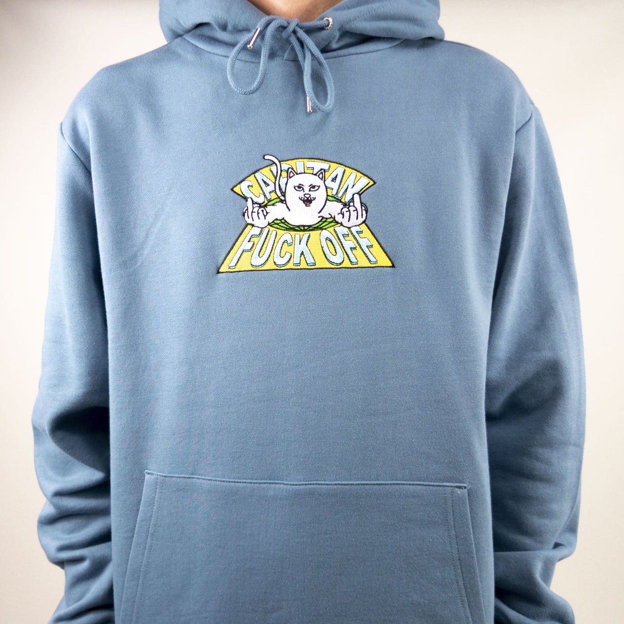 RIPNDIP Capitan FF Embroidered Hoodie - Slate