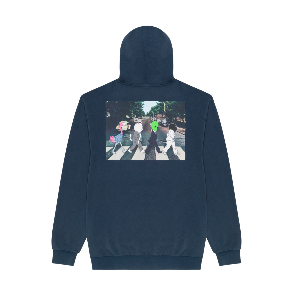 RIPNDIP Crosswalk Hoodie - Navy Vintage Wash