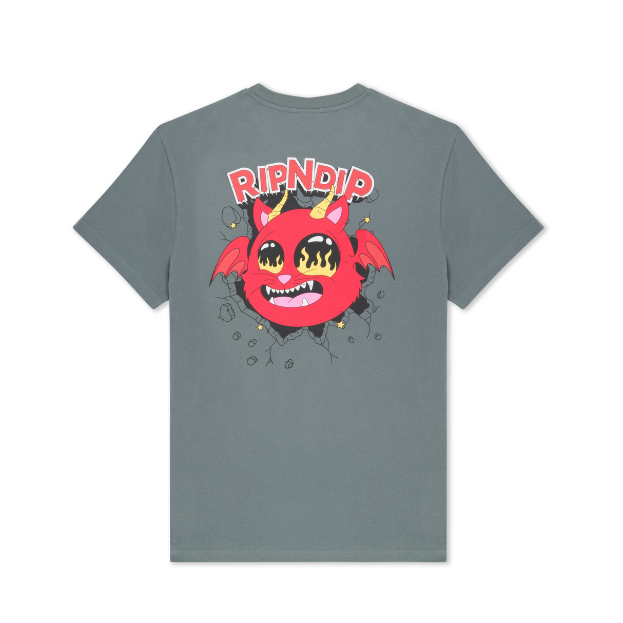 RIPNDIP Devil Monster T-Shirt - Charcoal