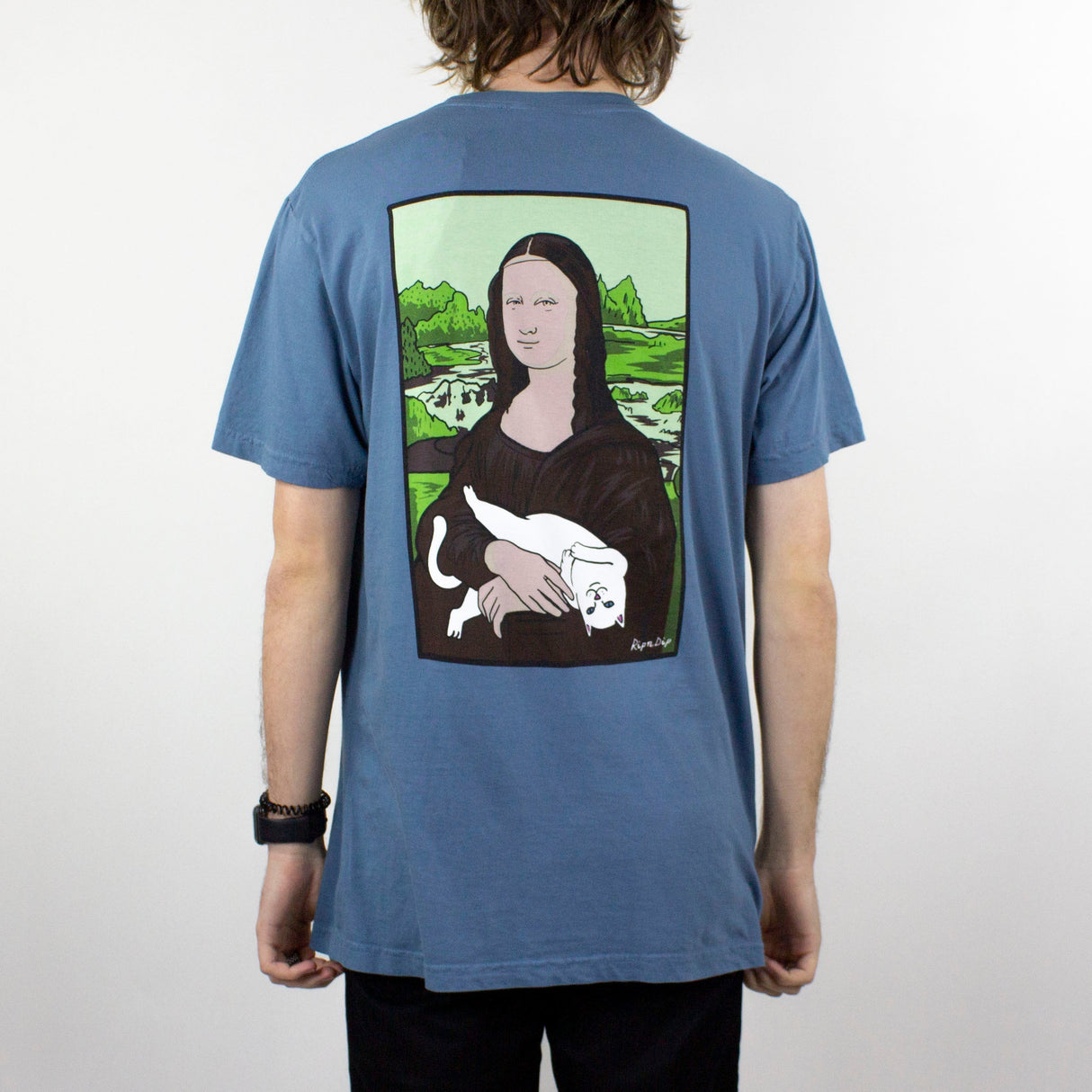 RIPNDIP Nermal Lisa Pocket T-Shirt - Slate