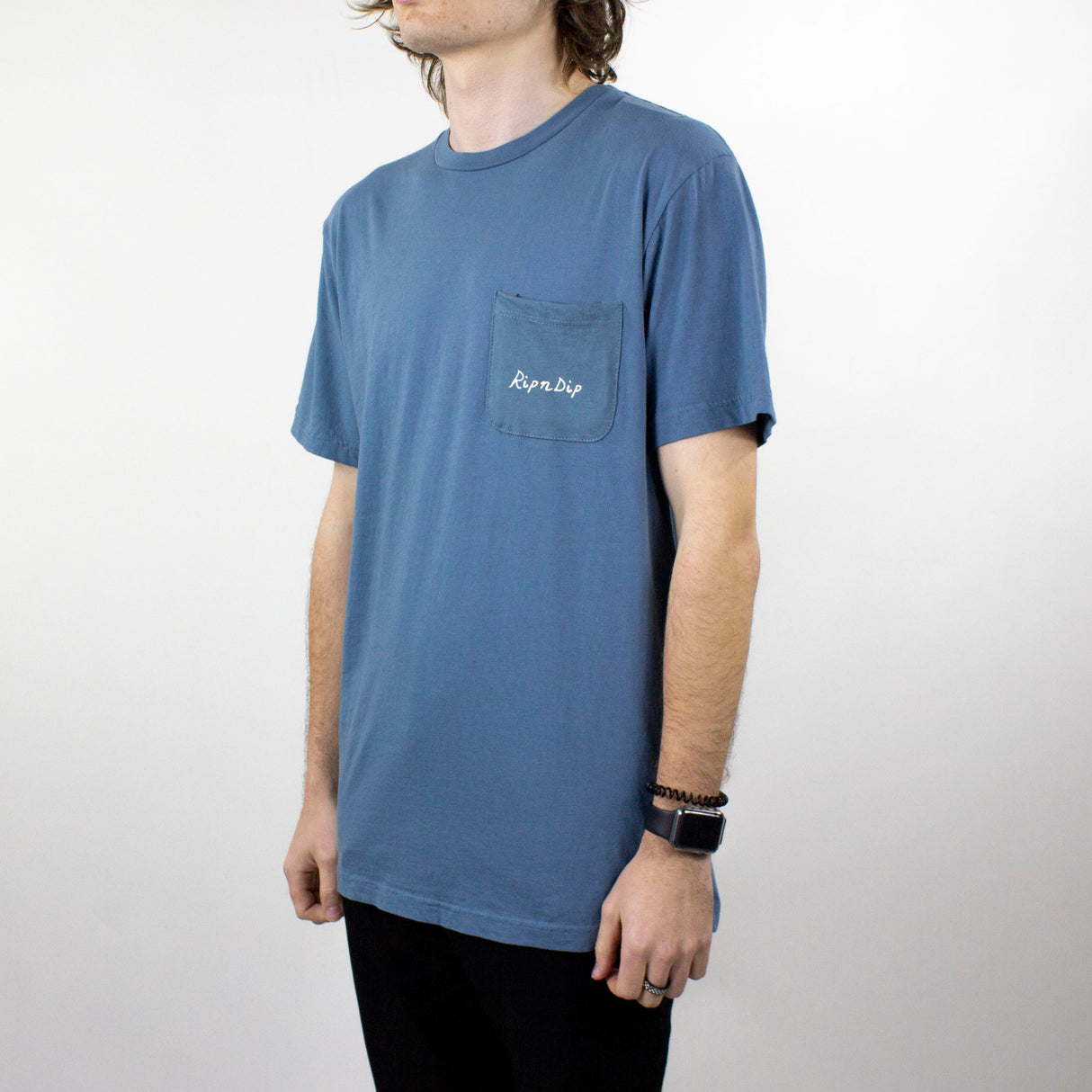 RIPNDIP Nermal Lisa Pocket T-Shirt - Slate