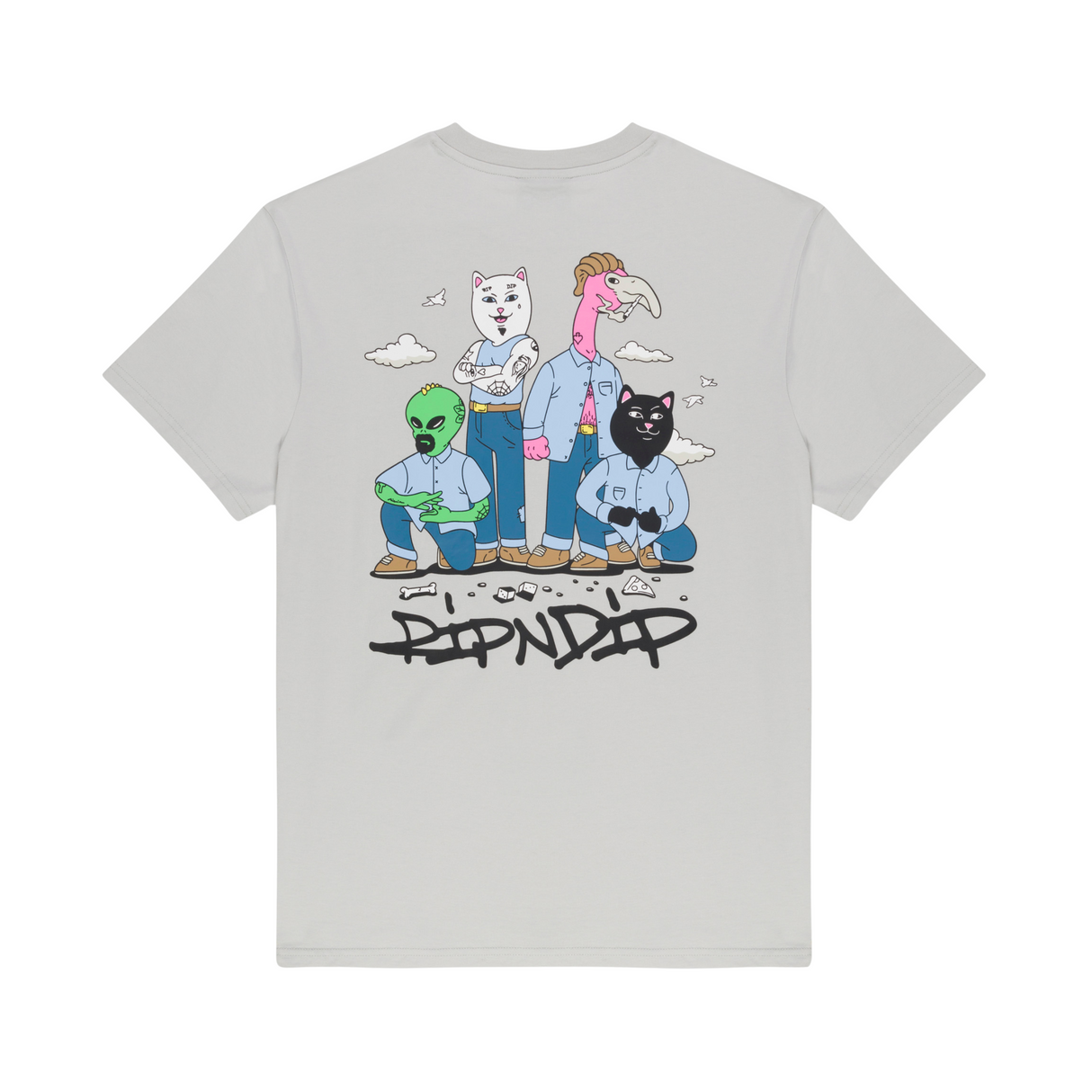 RIPNDIP So Dangerous, So Cute T-Shirt - Grey