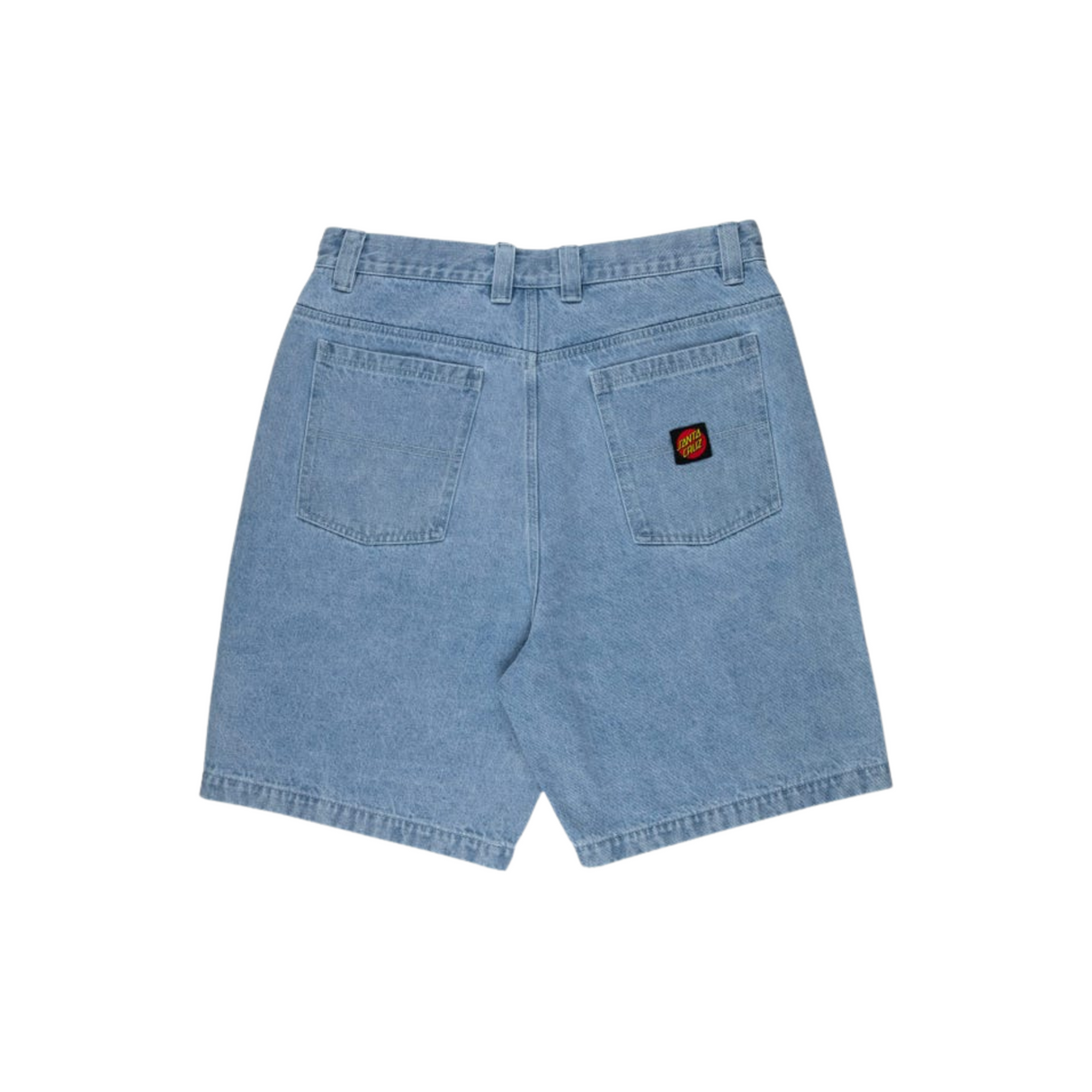 Santa Cruz Big Baggy Denim Shorts - Stone Wash