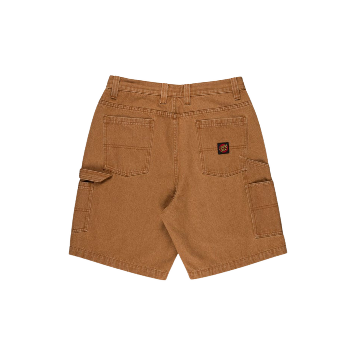 Santa Cruz Big Carpenter Baggy Denim Shorts - Tan