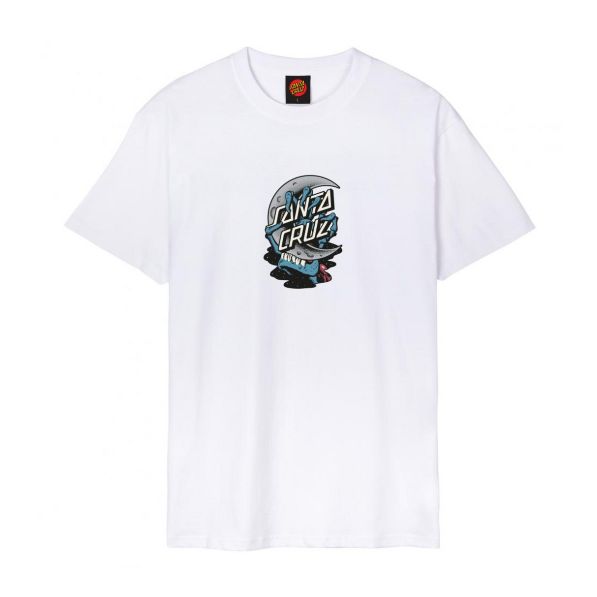 Santa Cruz Bone Hand Dot T-Shirt - White