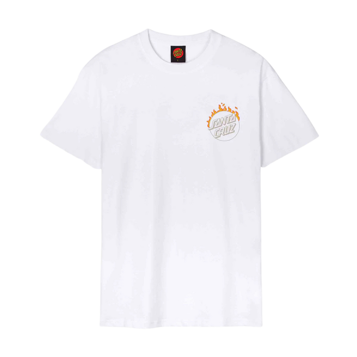 Santa Cruz Burnt Opus OVRSZD T-Shirt - White