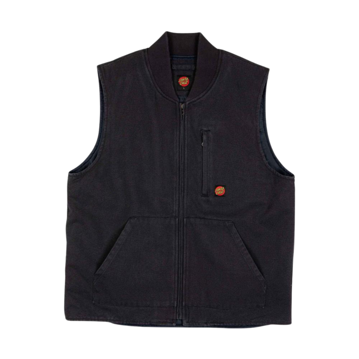 Santa Cruz Classic Label Vest - Washed Black