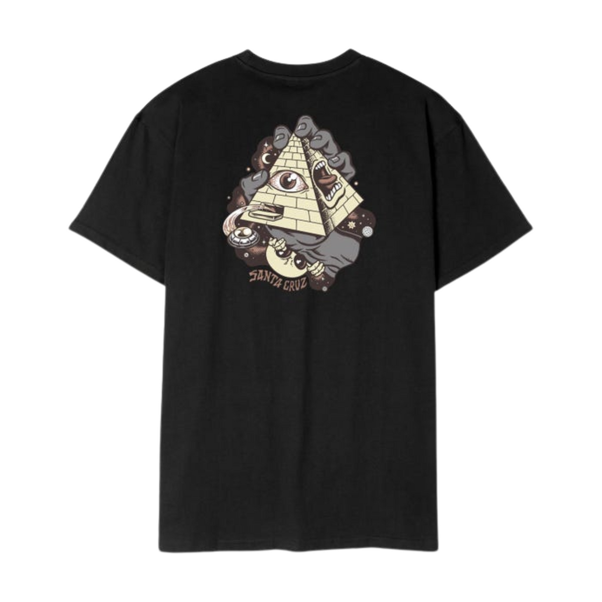 Santa Cruz Knibbs Invasion Hand Strip T-Shirt - Black