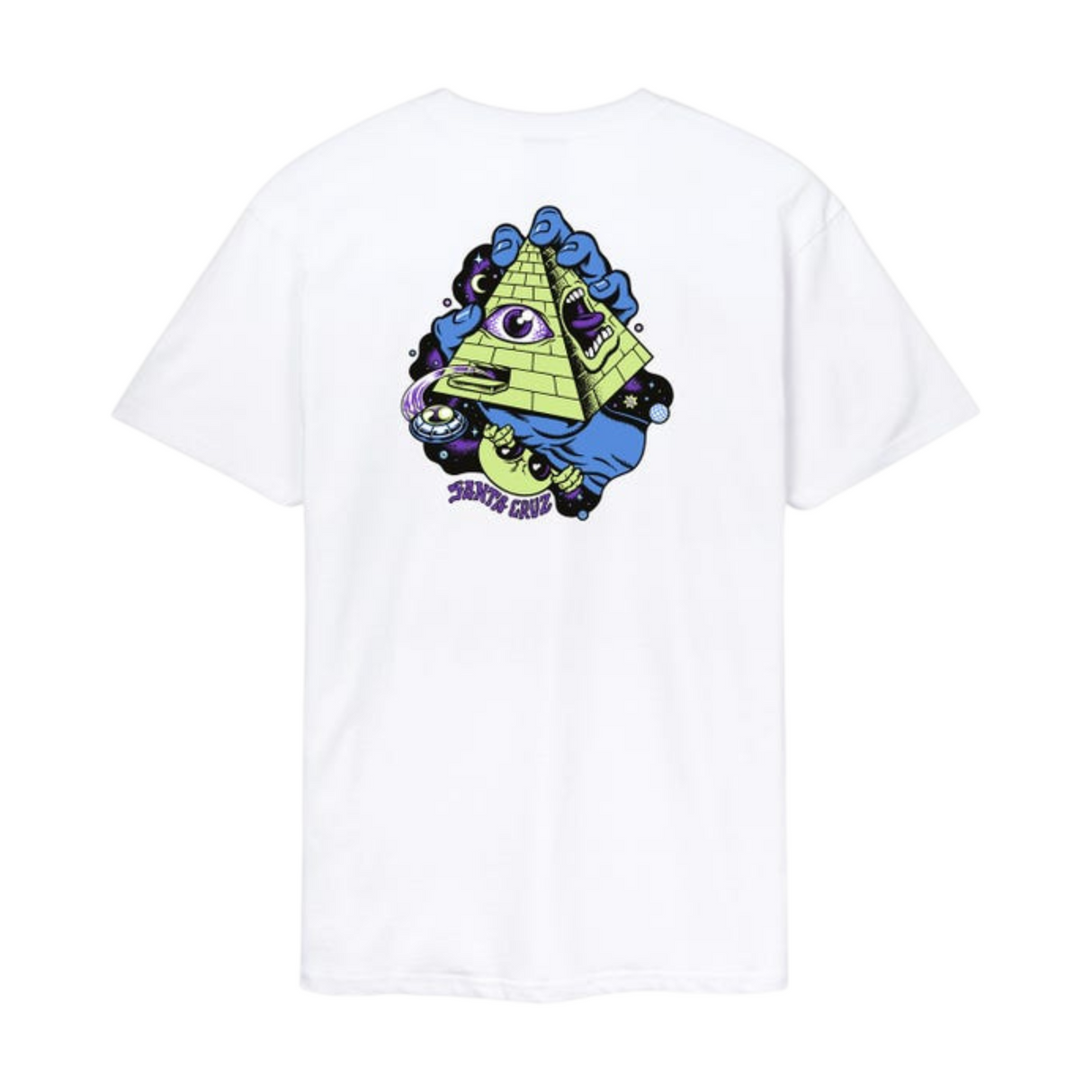 Santa Cruz Knibbs Invasion Hand Strip T-Shirt - White