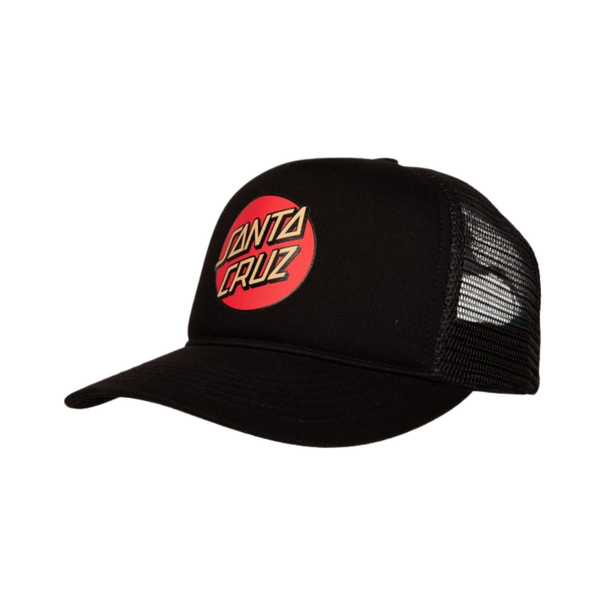 Santa Cruz Other Dot Rose Meshback Cap - Black