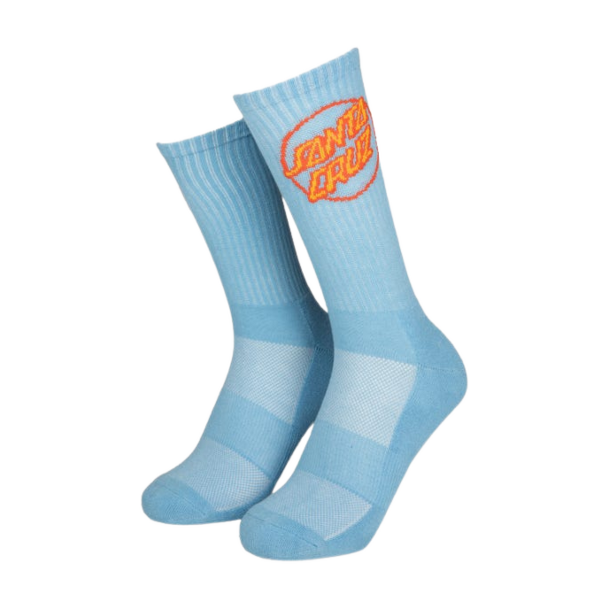 Santa Cruz Partial Dot Sock (2 Pack) Socks - Pacific Blue & Black