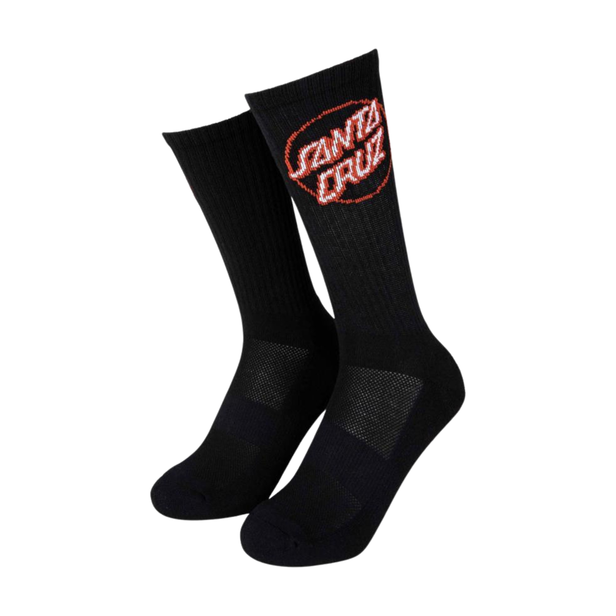 Santa Cruz Partial Dot Sock - Black / Orange