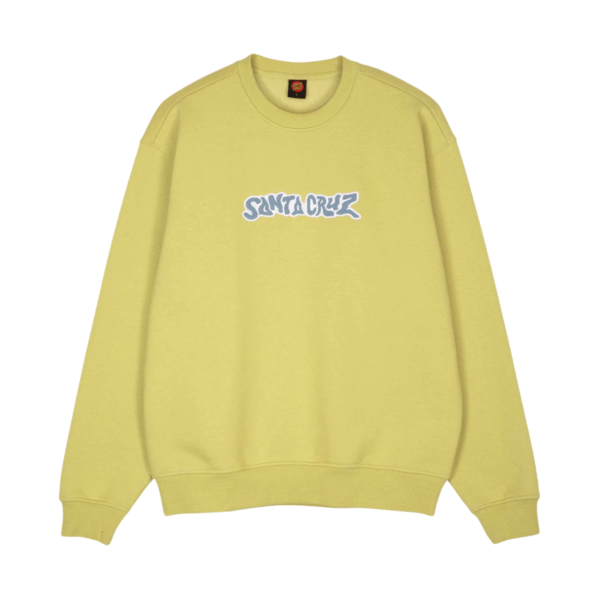 Santa Cruz Patch Strip Crew Sweatshirt - Faded Khaki