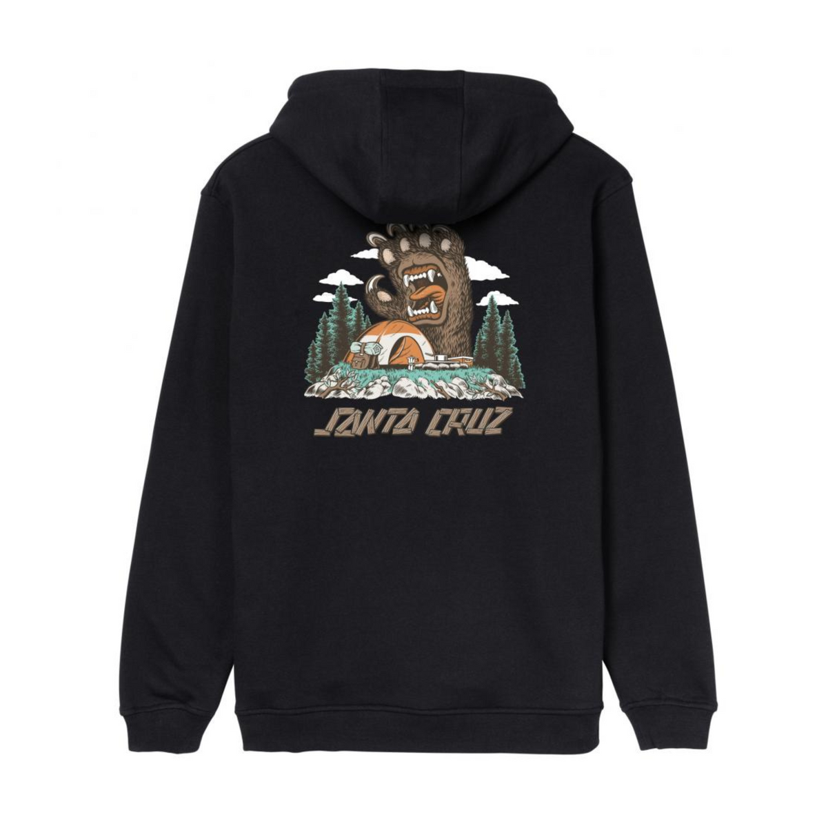 Santa Cruz Screaming Grizzly Hoodie - Black