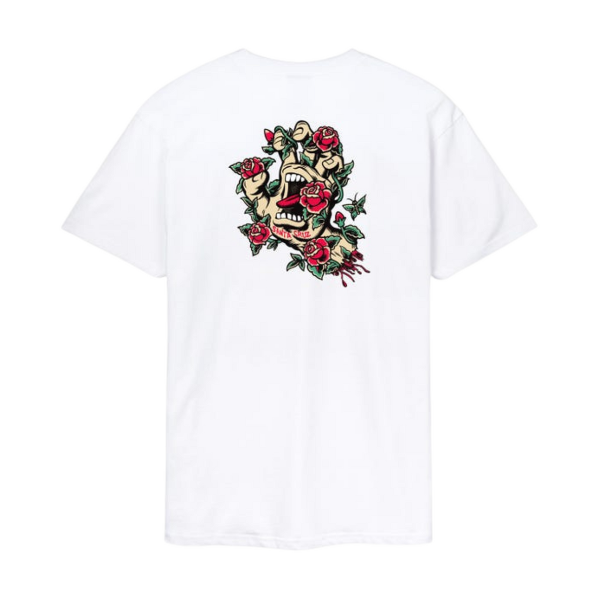 Santa Cruz Screaming Rose Flash T-Shirt - White