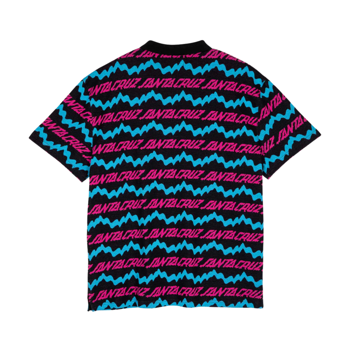 Santa Cruz Slime Drip Polo Shirt - Black