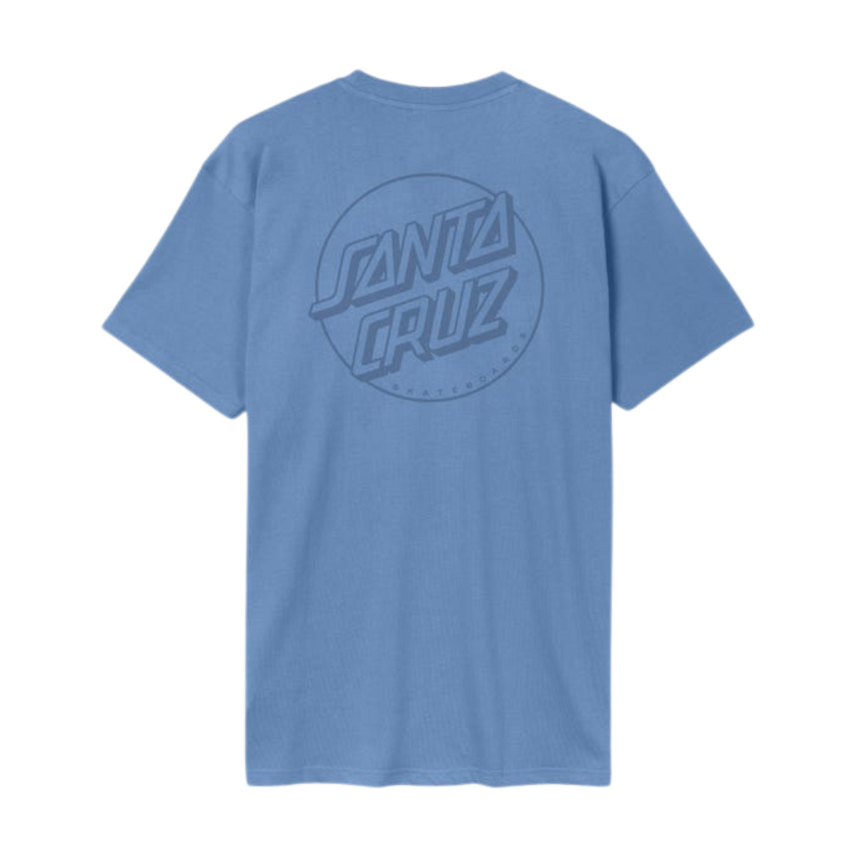 Santa Cruz Tonal Opus Dot Stripe T-Shirt - Azure Blue