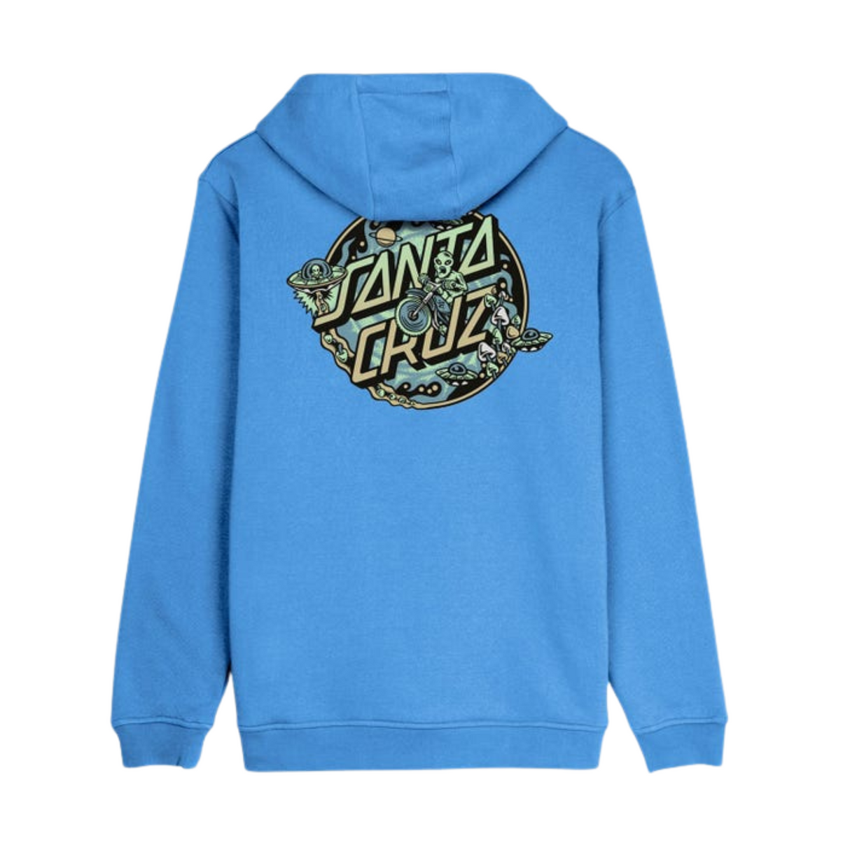 Santa Cruz Winkowski Dope Planet 2 Centre Hoodie - Azure Blue