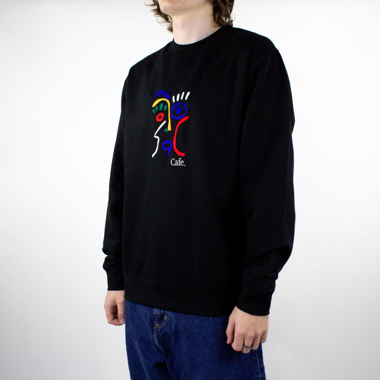 Skateboard Cafe Marcello Crewneck - Black