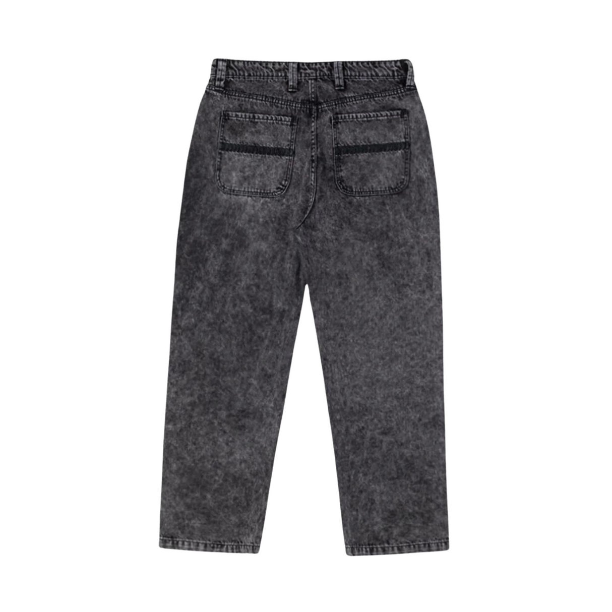 Spitfire Bighead Fill Baggy Denim Jeans Pants - Black (Stone Wash)