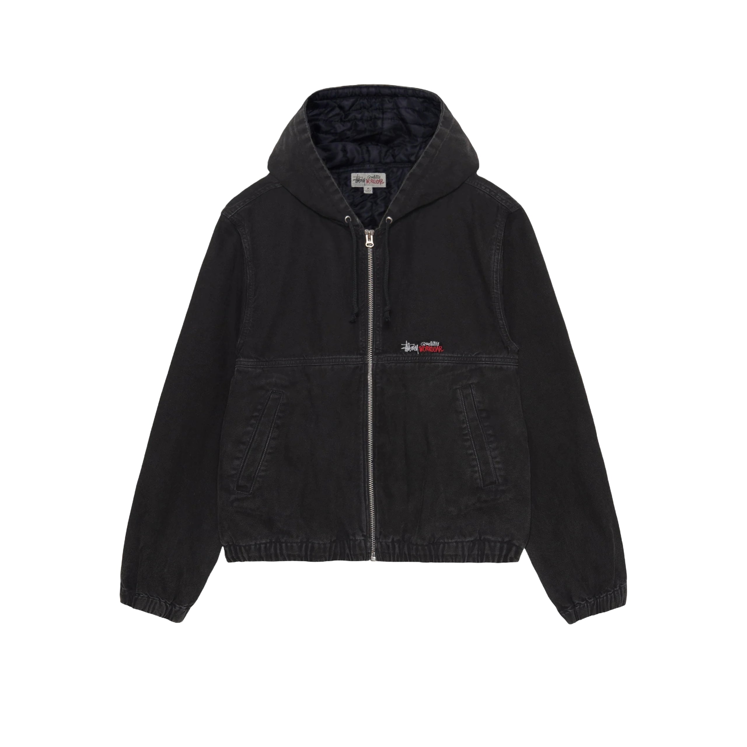 Stussy Canvas Insulated Work Jacket - Black exclusive at Remix