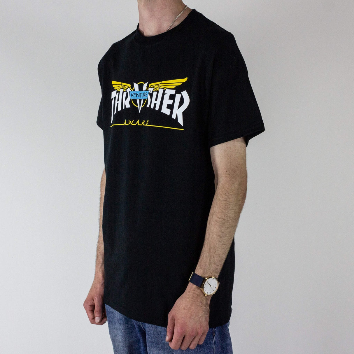 Thrasher Venture Collab T-Shirt- Black