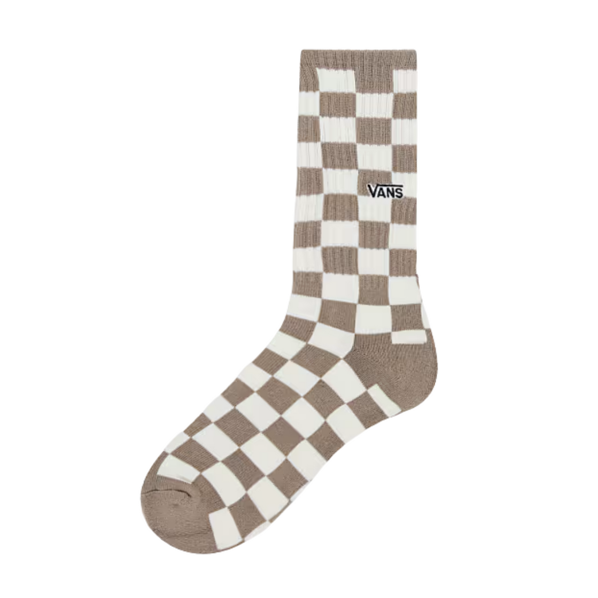 Vans Check Crew Socks - Beige / Brown