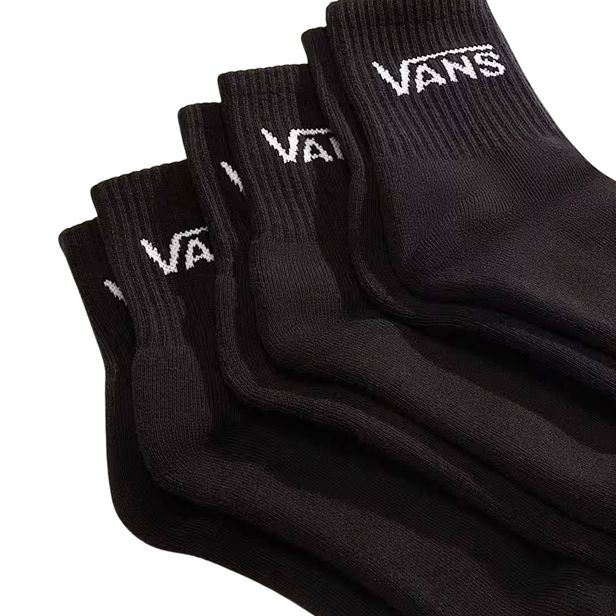 Vans Classic Half Crew 3 Pack Socks - (Half) Black