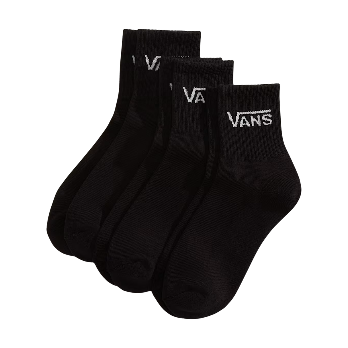 Vans Classic Half Crew 6 Pack Socks - (Half) Black
