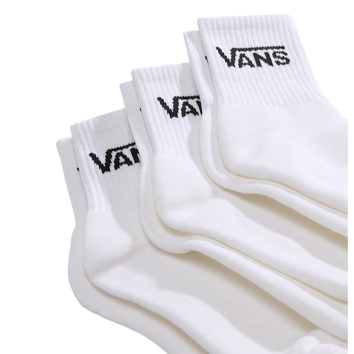 Vans Classic Half Crew 6 Pack Socks - (Half) White