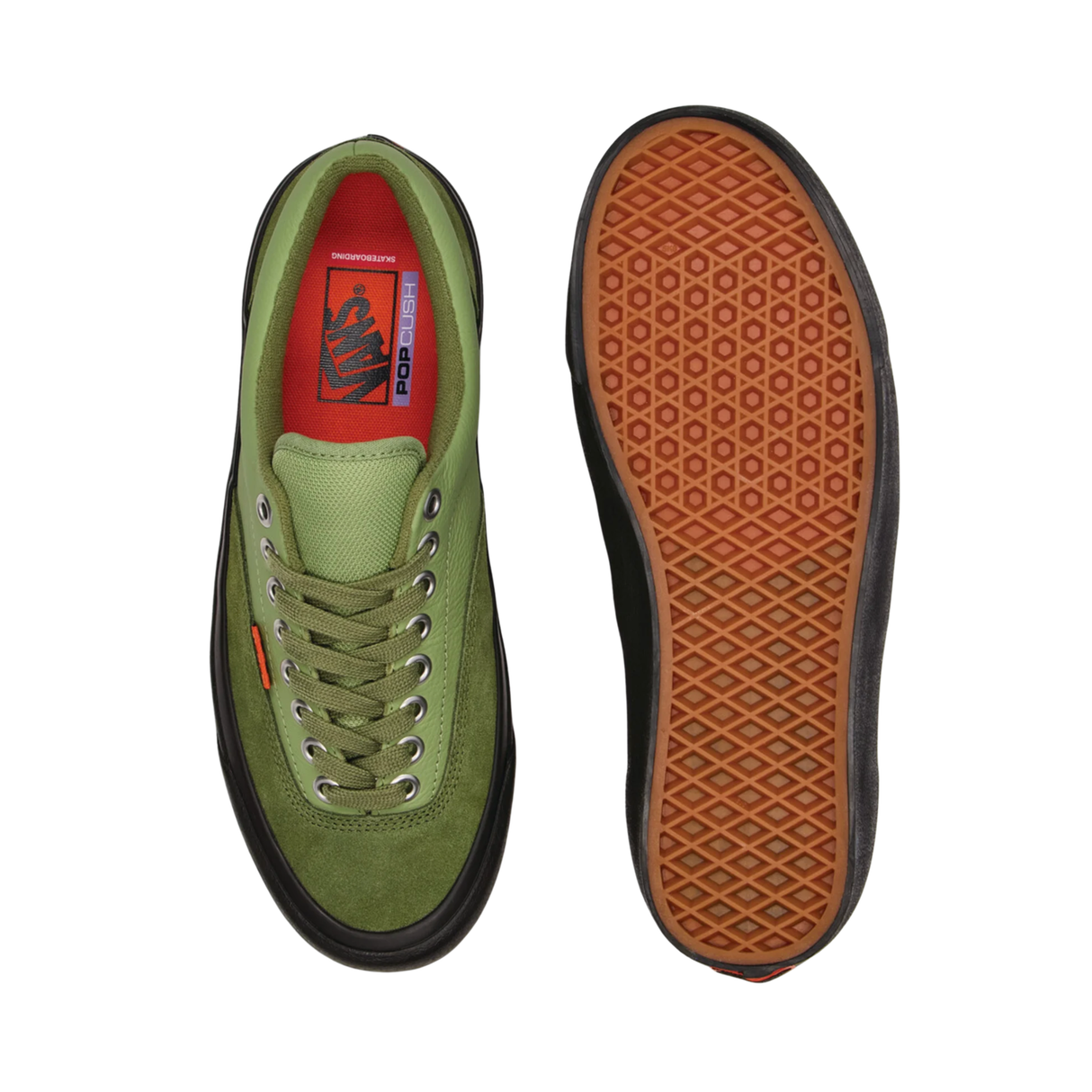 Vans Skate Era Stub Shoes - Fade Olive / Black