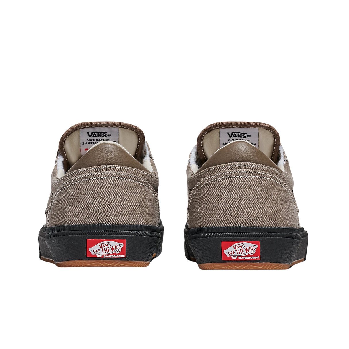 Vans Skate Gilbert Crockett Shoes - Herringbone Black / Walnut