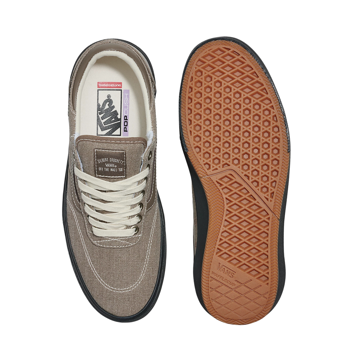 Vans Skate Gilbert Crockett Shoes - Herringbone Black / Walnut