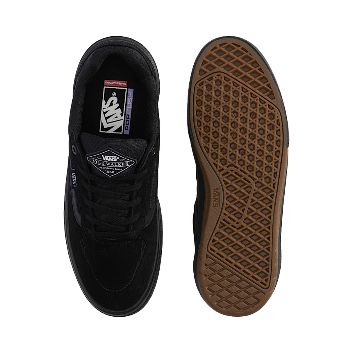 Vans Skate Kyle Walker Wafflecup Shoes - Blackout